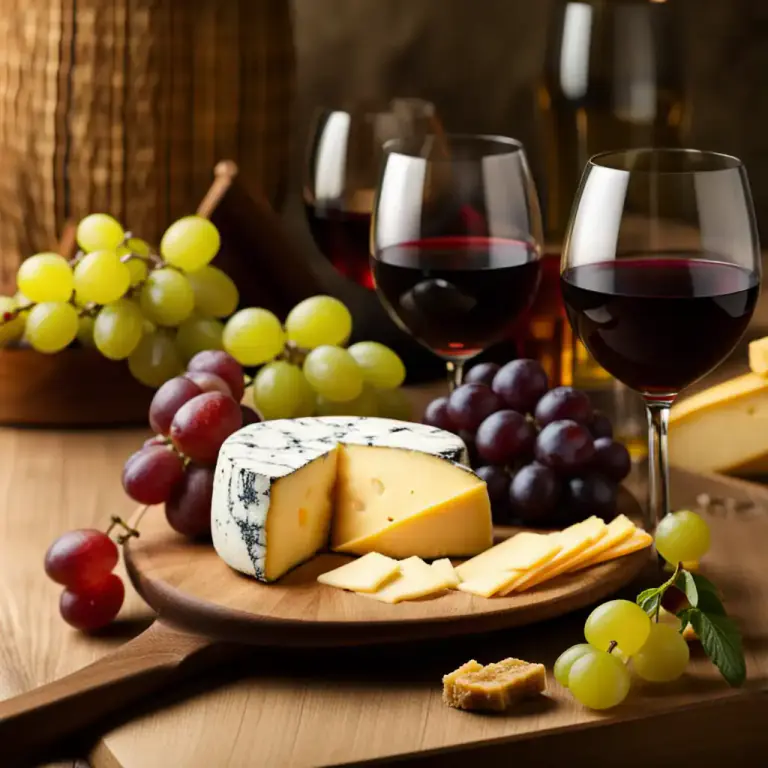 Visual representation of "mature" - Used to describe a wine, cheese, or other food that has been allowed to develop a strong flavor over time