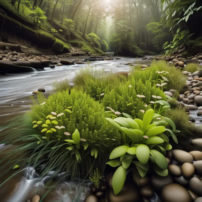 Visual representation of "fluvial" - Living or growing near rivers.
