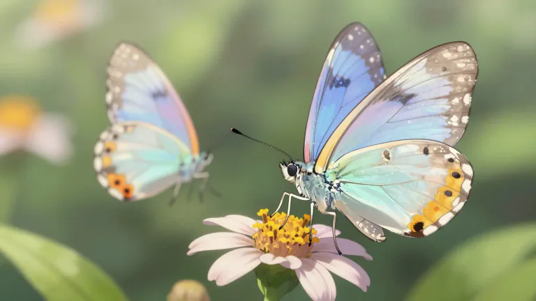 Visual representation of "hairstreak" - A small butterfly of the family Lycaenidae, known for its delicate coloration and markings.