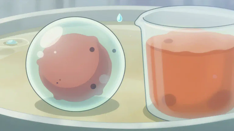 Visual representation of "hypotonic" - Describes a solution that has a lower concentration of solutes compared to another solution, often causing cells to swell as water enters.