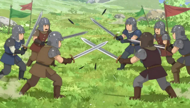 Visual representation of "skirmish" - A short and usually not very important fight or argument.