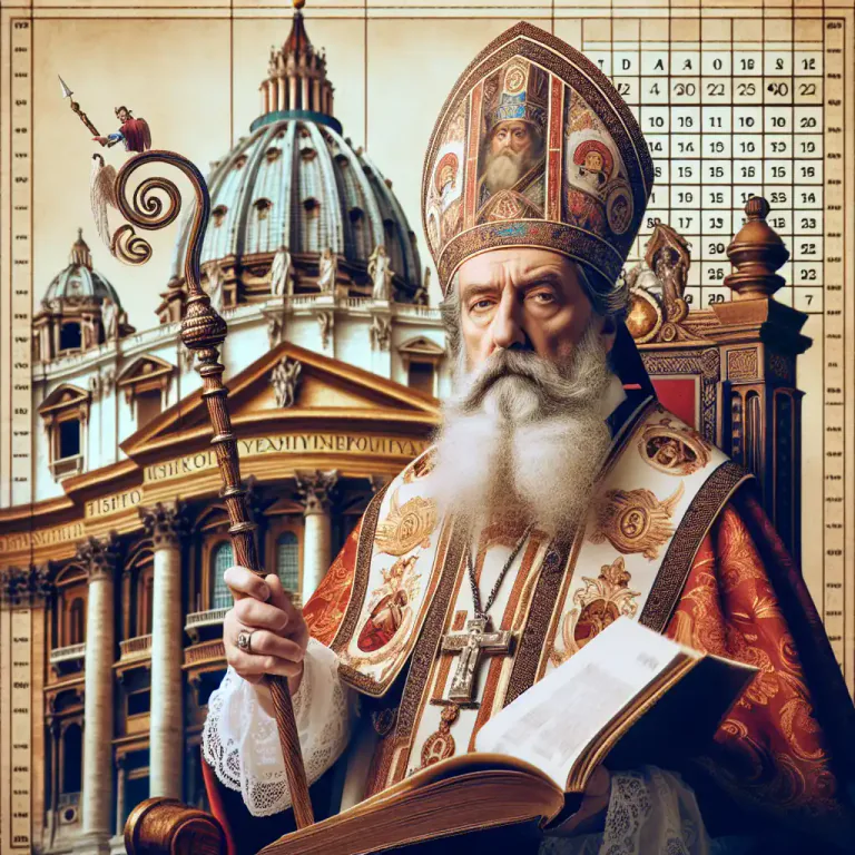 Visual representation of "papacy" - The time period during which a certain pope is in power