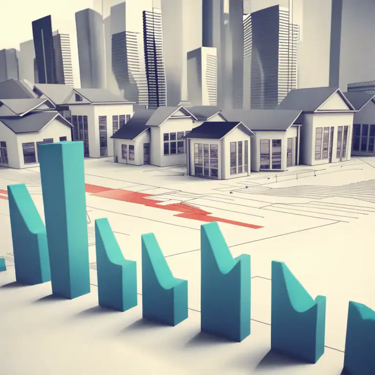 Visual representation of "in the ascendant" - In an upward trend, especially in an economy or market