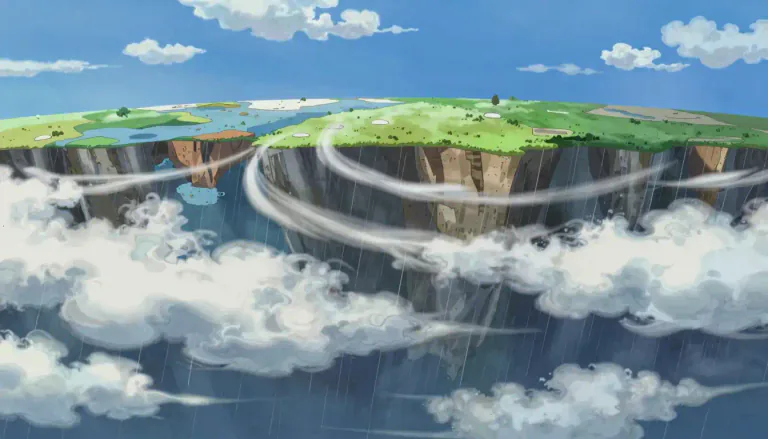 Visual representation of "tropospheric" - Relating to the troposphere, the lowest region of the atmosphere where weather occurs.