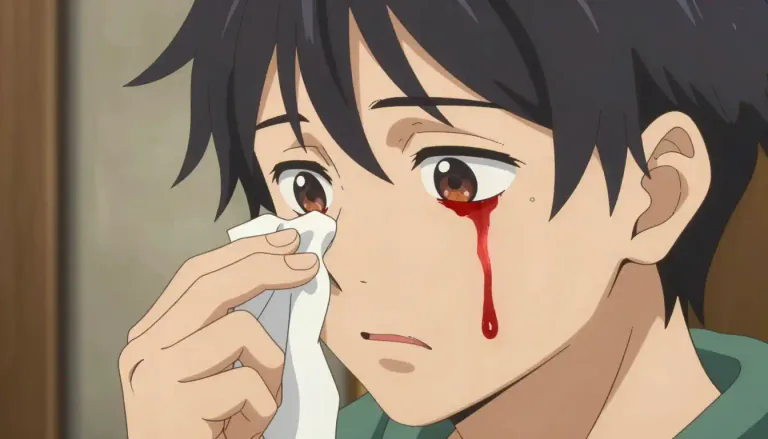 Visual representation of "epistaxis" - A medical term used to describe bleeding from the nose.