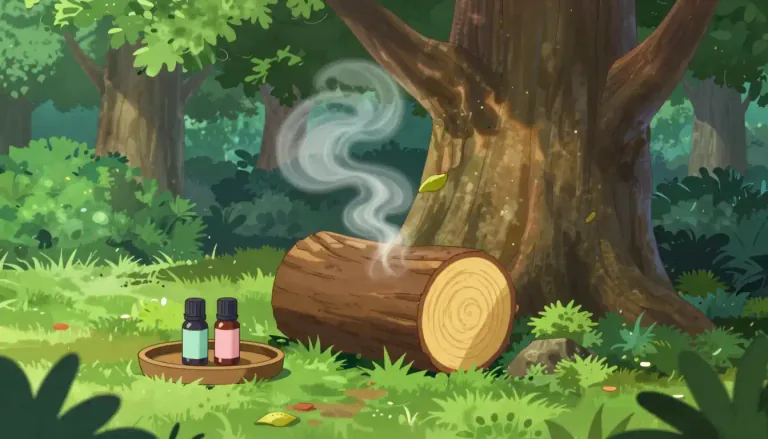 Visual representation of "sandalwood" - A type of tree that is native to Asia and used for its fragrant wood and oil