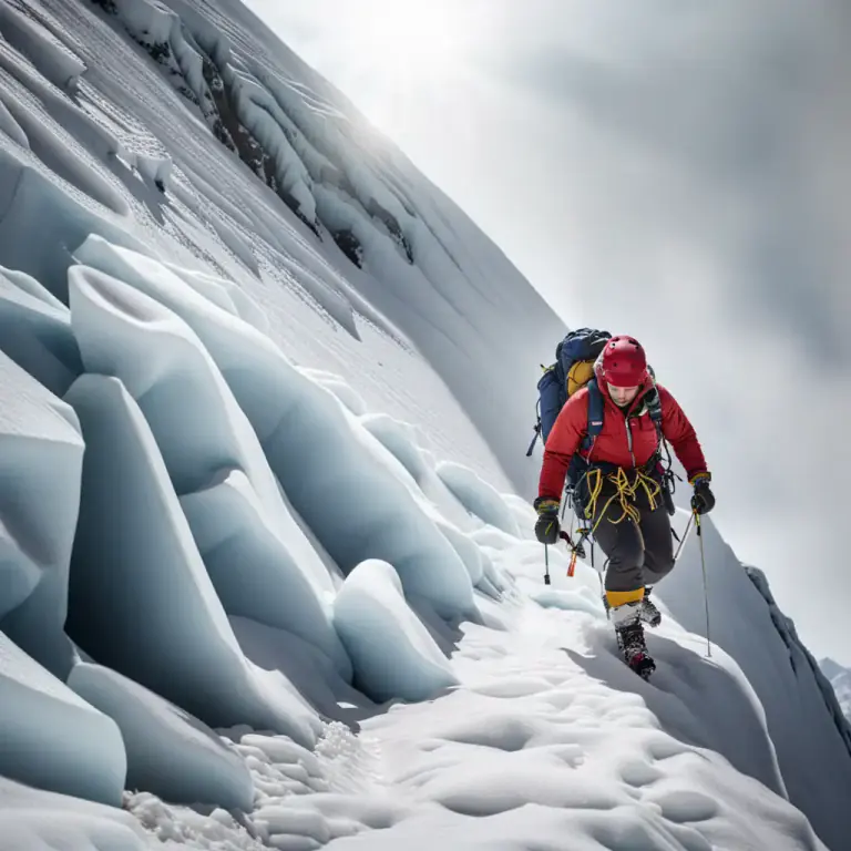 Visual representation of "summit" - To reach the highest point of a mountain