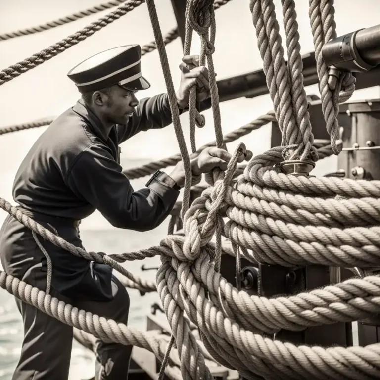 Visual representation of "rove" - In a maritime context, to pass a rope through something