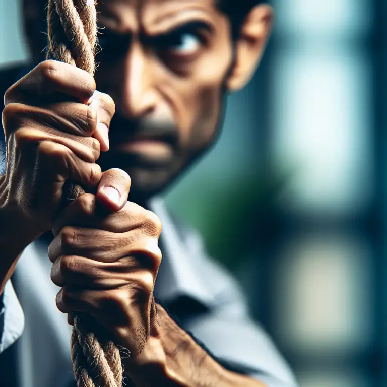 Visual representation of "retentive" - Slow or unwilling to let go, reluctant to release.