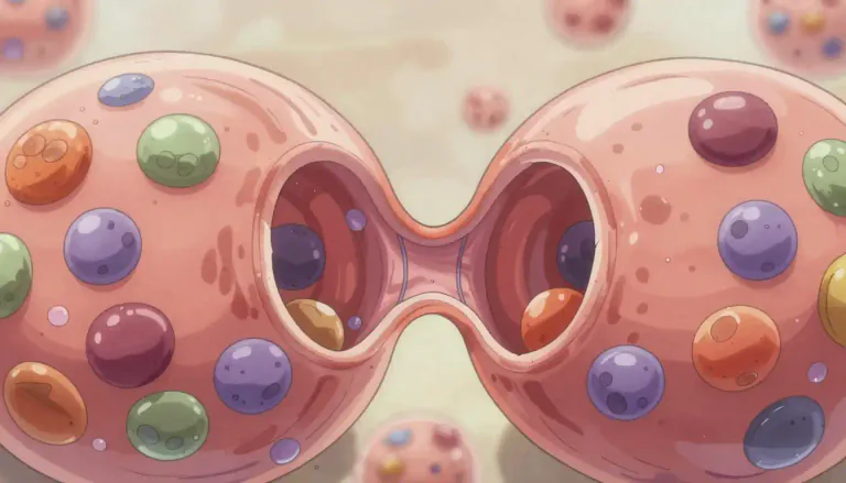 Visual representation of "cytokinesis" - Cytokinesis is the process by which a cell divides its cytoplasm and organelles to form two new cells.