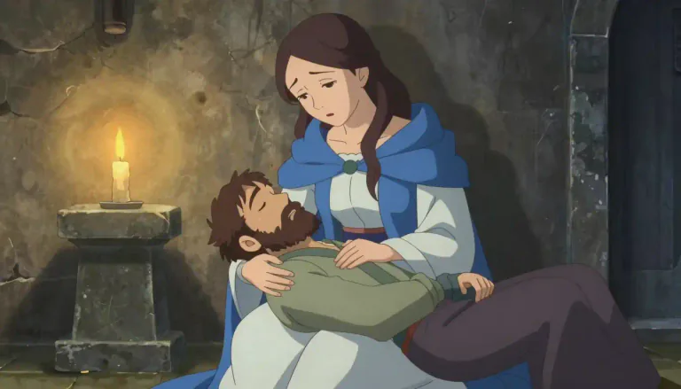 Visual representation of "pieta" - An artwork showing Mary holding the dead body of Jesus