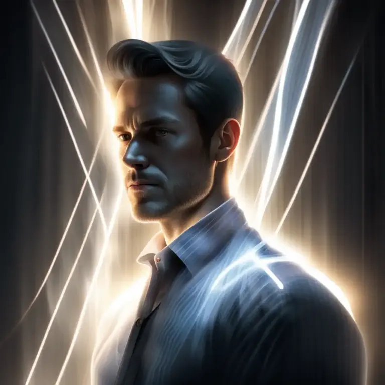 Visual representation of "aura" - A distinctive quality that seems to surround a person or thing.
