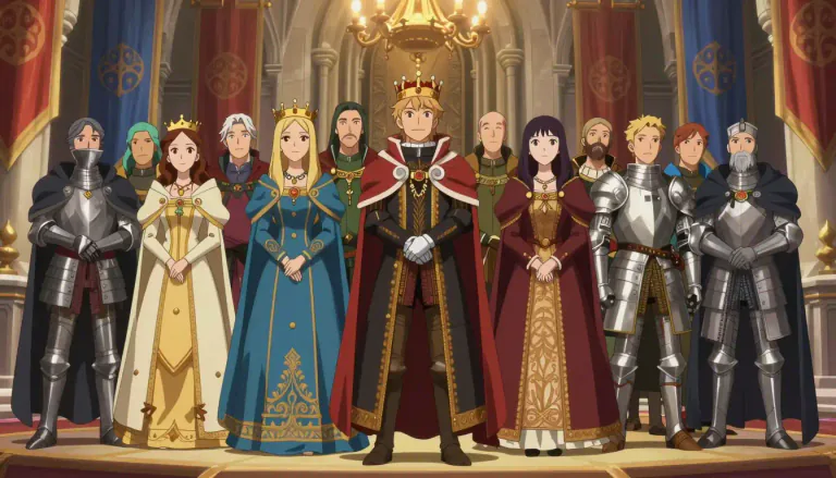 Visual representation of "nobility" - Group of people from high social class, often with titles, who were born into their position.