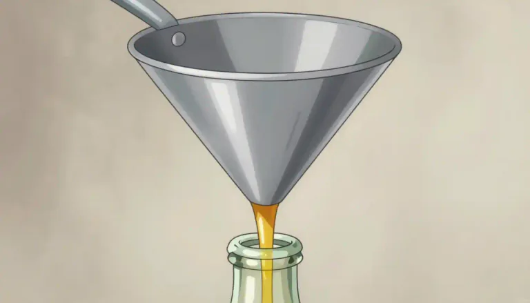 Visual representation of "funnel" - A tube or pipe that is wide at the top and narrow at the bottom, used for guiding liquid or powder into a small opening.
