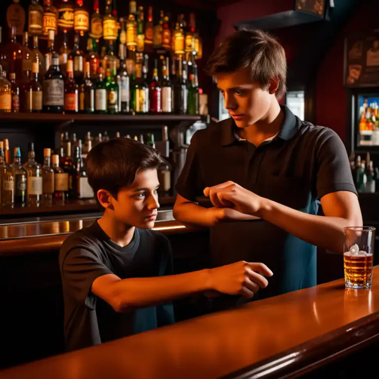 Visual representation of "under age" - Being younger than the legal age, especially the age when someone is allowed to do certain things like vote, drink alcohol, or smoke