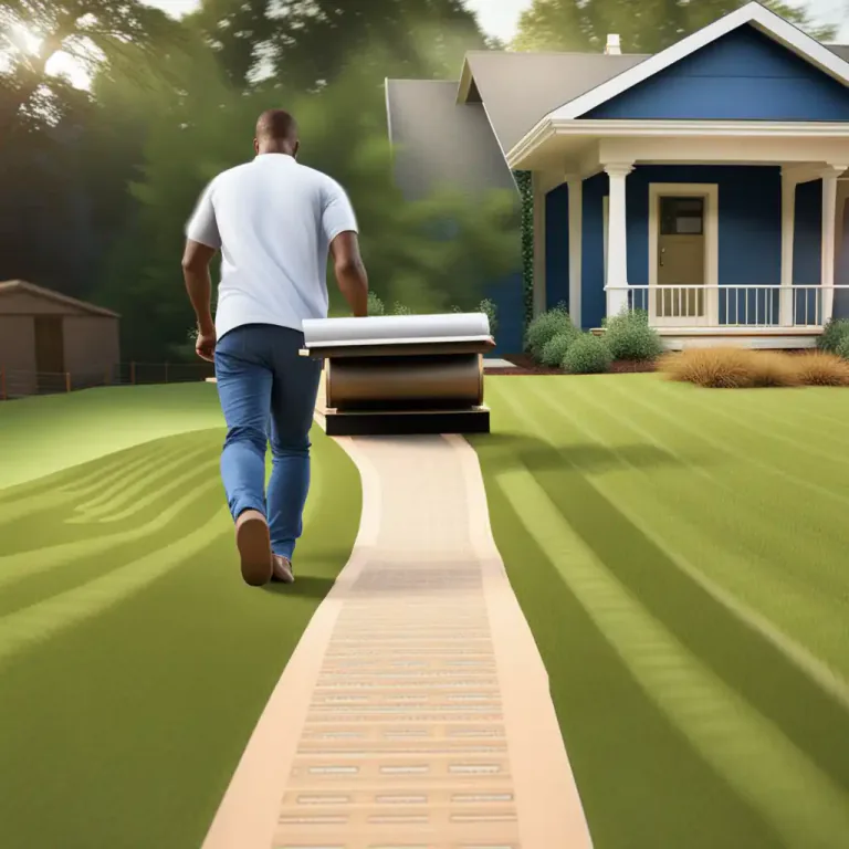 Visual representation of "not let the grass grow under your feet" - To act quickly and not waste time