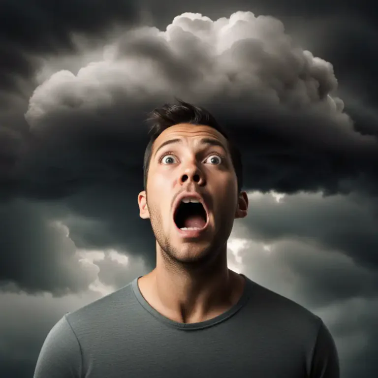 Visual representation of "come upon" - To happen or start to happen to someone