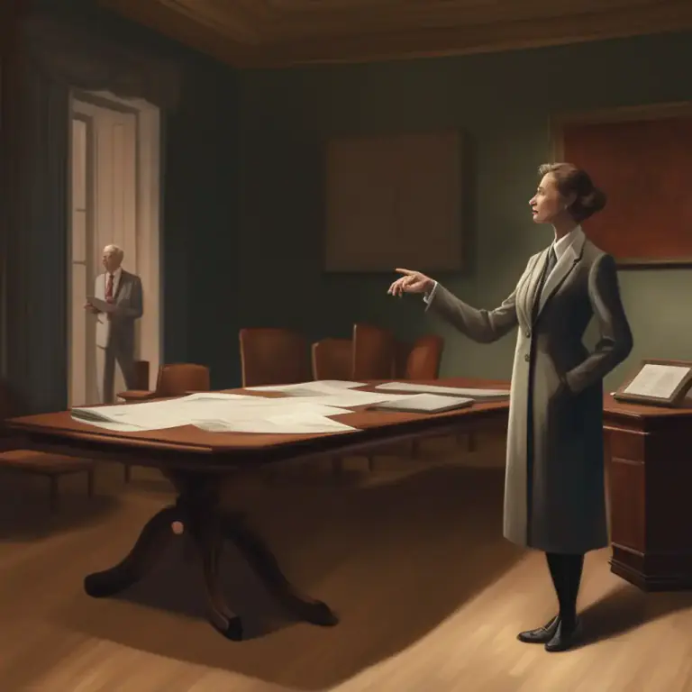 Visual representation of "answer for" - To explain or justify your actions or decisions, often to someone in a position of authority
