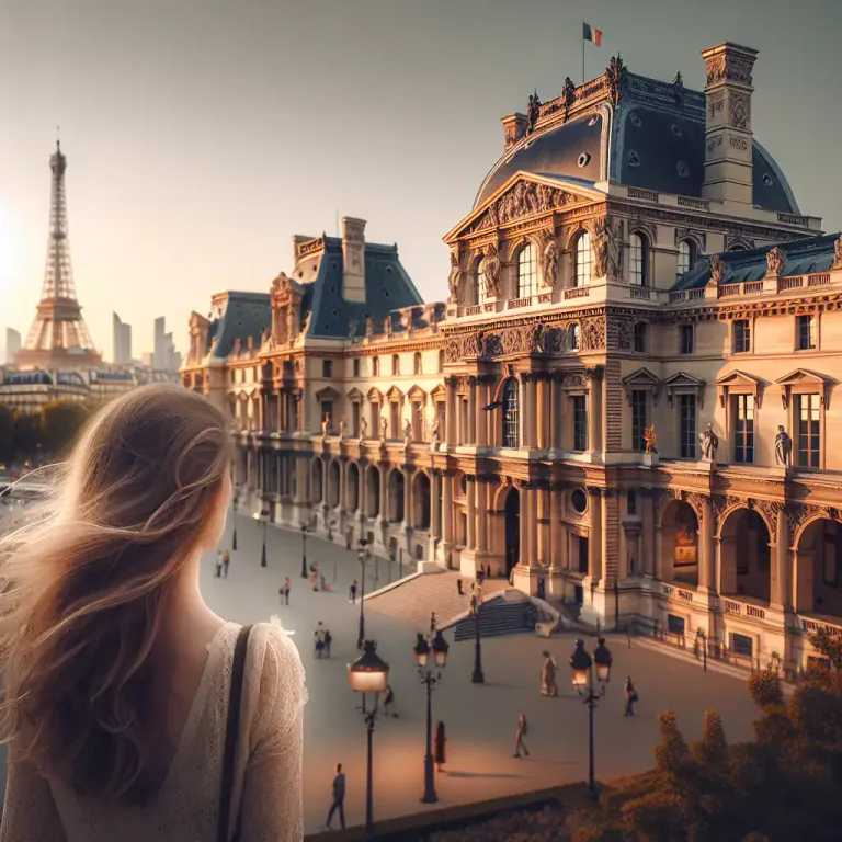 Visual representation of "louvre" - A famous art museum located in Paris, France.