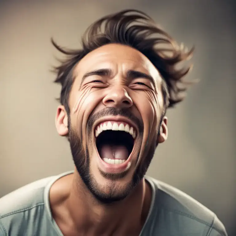 Visual representation of "bray" - To talk or laugh loudly and harshly