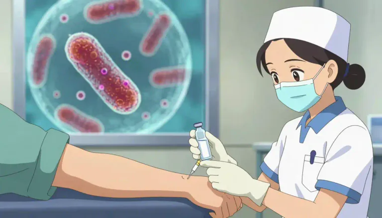 Visual representation of "tuberculin" - Tuberculin is a protein derived from the tuberculosis bacteria that is used for testing for tuberculosis infection.