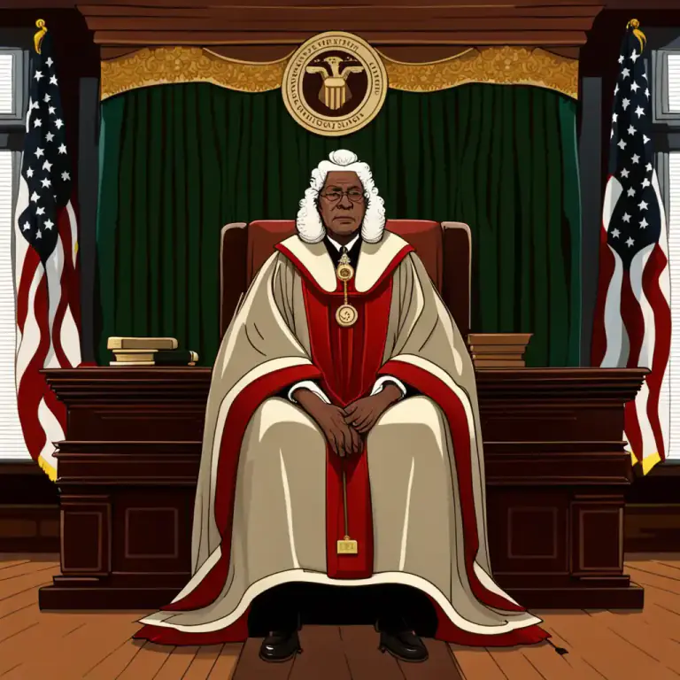 Visual representation of "gown" - A loose long robe that a judge or a lawyer wears in a court