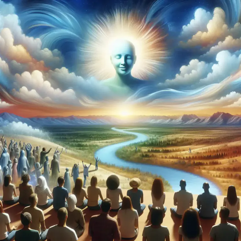 Visual representation of "millenarianism" - A doctrine or belief in a future (and typically imminent) thousand-year age of blessedness, beginning with or culminating in the Second Coming of Christ.