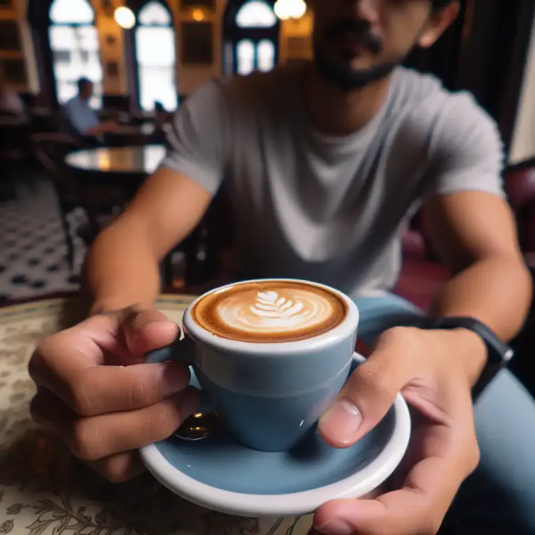Visual representation of "piccolo" - It is an Italian word meaning 'small'. These days, it's often used in cafe terminology to define a small version of a latte, around 60-80ml in volume.