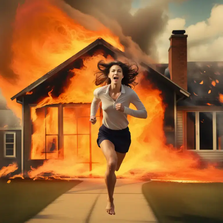 Visual representation of "run away" - Escape from a place, person or thing that is dangerous or unpleasant