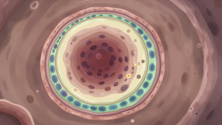 Visual representation of "trophoblast" - A layer of tissue that develops from the outer cells of a blastocyst during the early stages of pregnancy and contributes to the formation of the placenta.