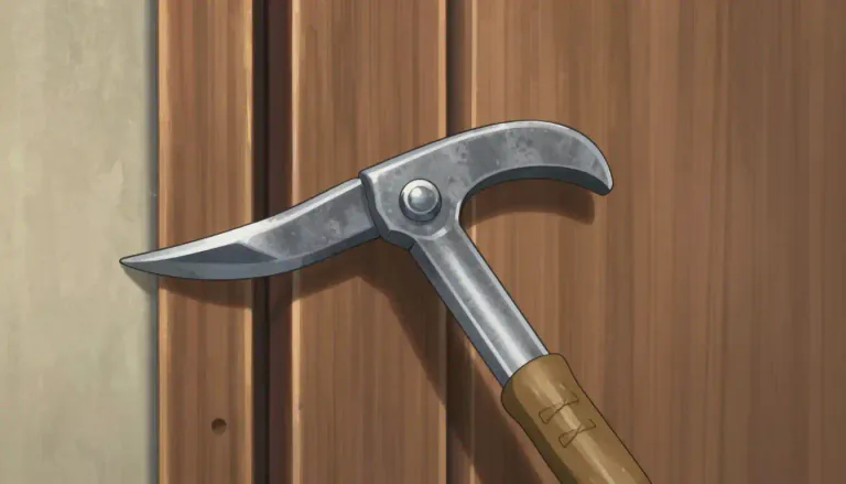 Visual representation of "jimmy" - A lever or tool used to pry something open.