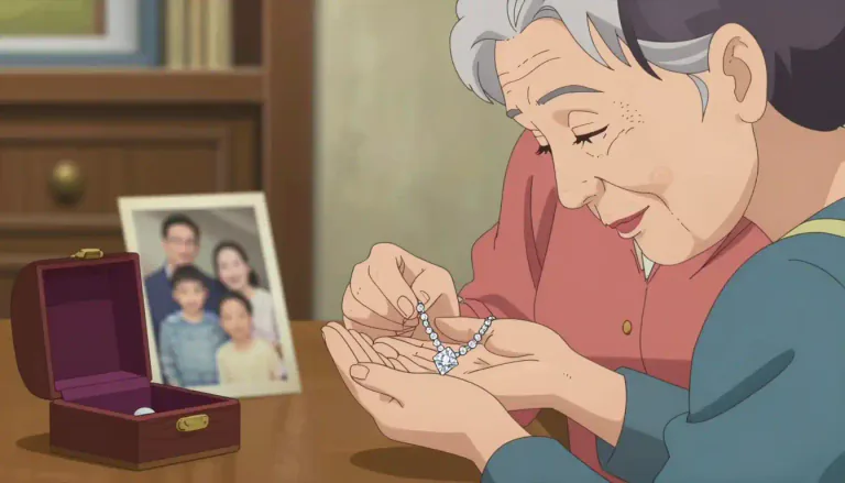 Visual representation of "heirloom" - A valuable object that has been given by older members of a family to younger members of the same family over many years.