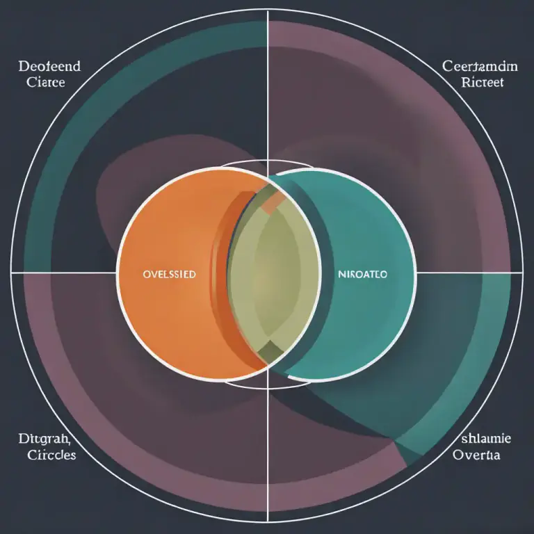 Visual representation of "intersect" - In computing, to find a commonality or share something between sets
