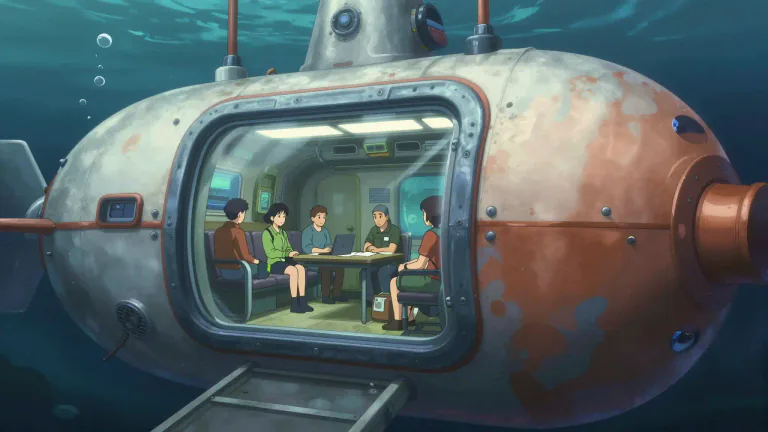 Visual representation of "pressurization" - The maintenance or regulation of air pressure in a controlled environment, such as an aircraft or submarine.