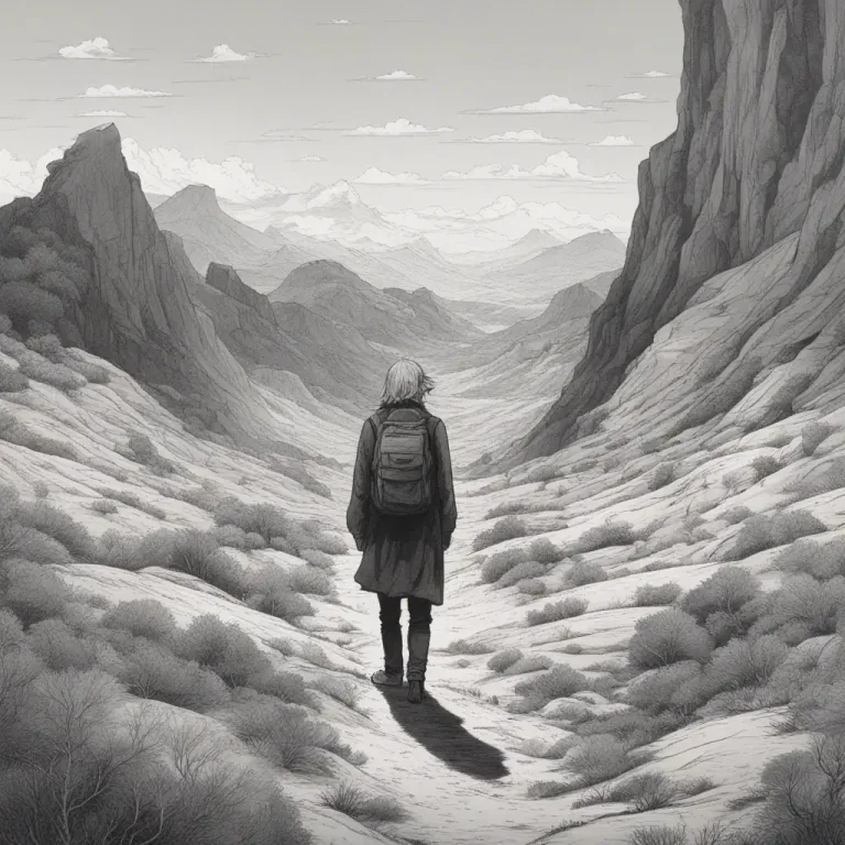 Visual representation of "in the wilderness" - In a place, situation or state where one feels lost, without guidance or support