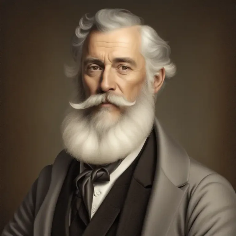 Visual representation of "peppery" - Having a grey-white hair color, similar to pepper.