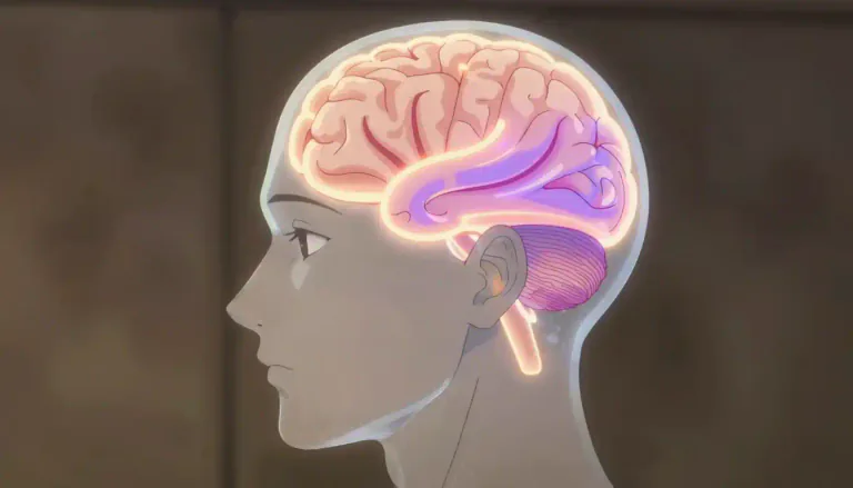 Visual representation of "frontotemporal" - Relating to the frontal lobe and temporal lobe of the brain.