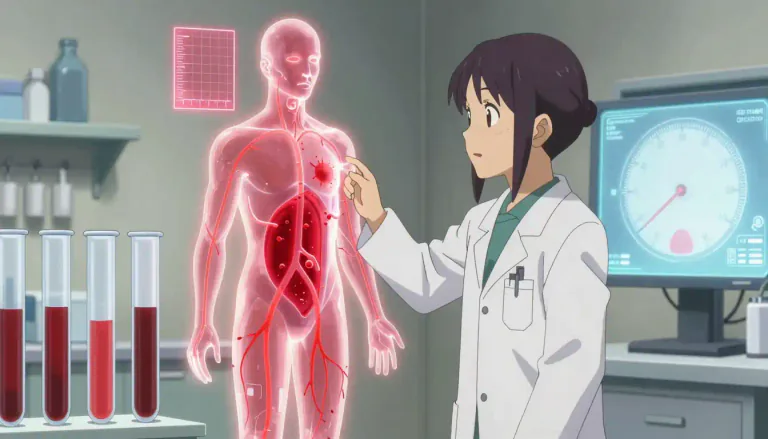 Visual representation of "volumetric" - Related to the assessment of volume in a medical context, typically for substances within the body.