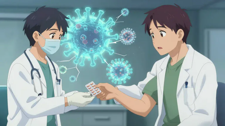 Visual representation of "famciclovir" - A medication used to treat infections caused by certain viruses, particularly the herpes virus.