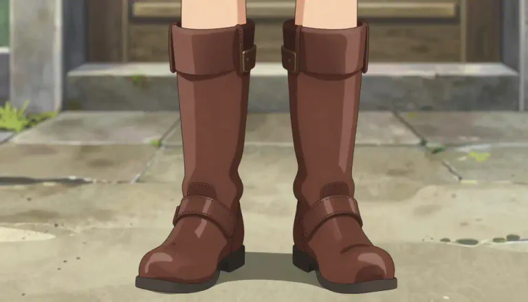 Visual representation of "jackboot" - A type of military boot that is made of leather and reaches up to the knee.