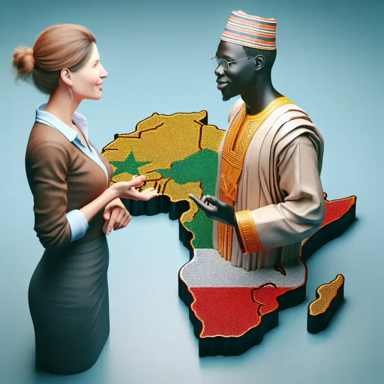 Visual representation of "senegal" - The official language spoken in Senegal. Also known as Wolof.