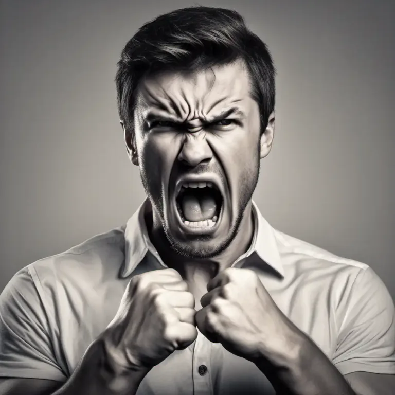Visual representation of "temper" - A tendency to become angry very quickly.