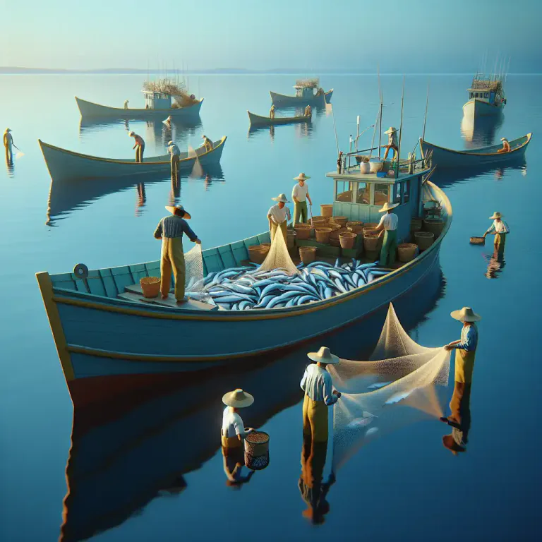 Visual representation of "dory" - A large, open, flat-bottomed fishing boat