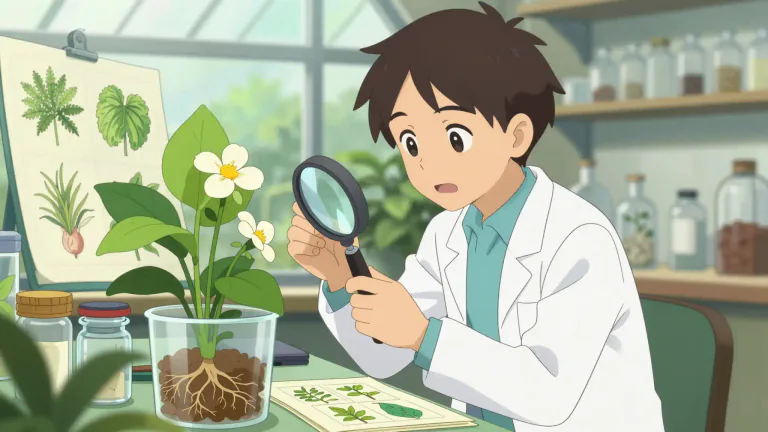Visual representation of "botany" - The science that studies plants, including how they grow and their structure