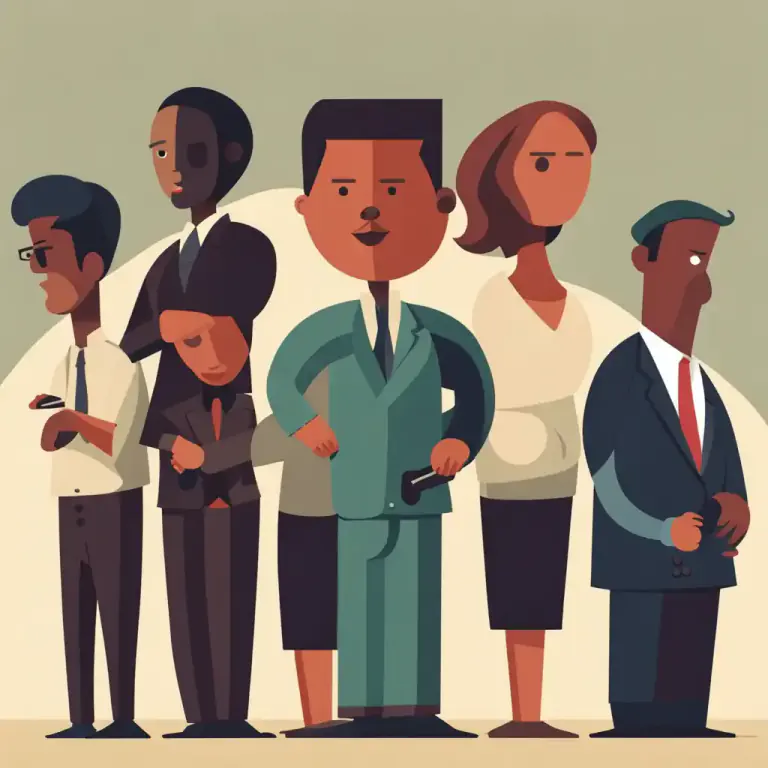 Visual representation of "minority" - The state of being less than half in number.