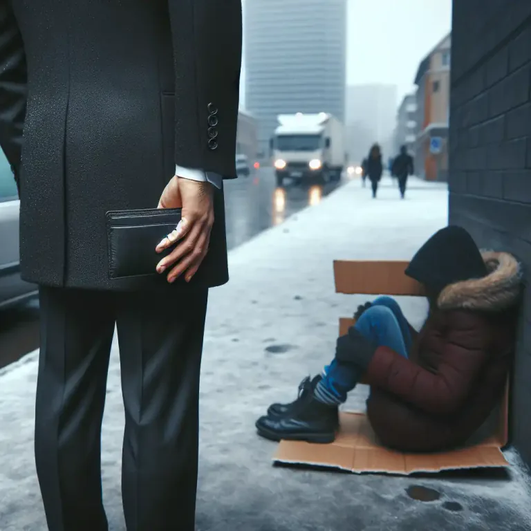 Visual representation of "heartless" - Not having or showing feeling or sympathy