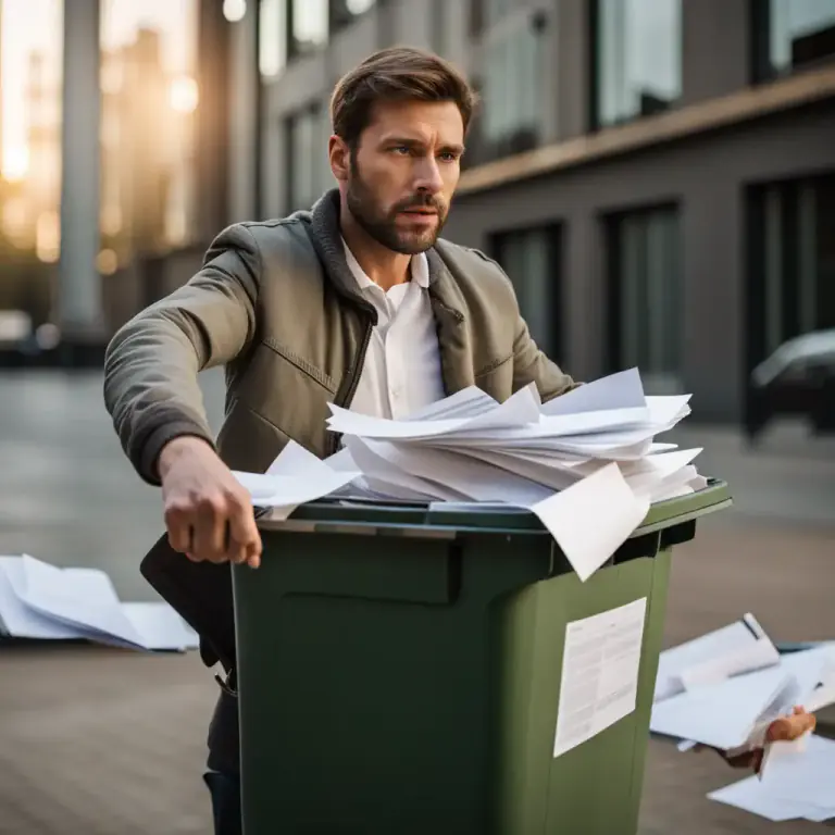 Visual representation of "sign off" - To stop being involved in a situation or problem