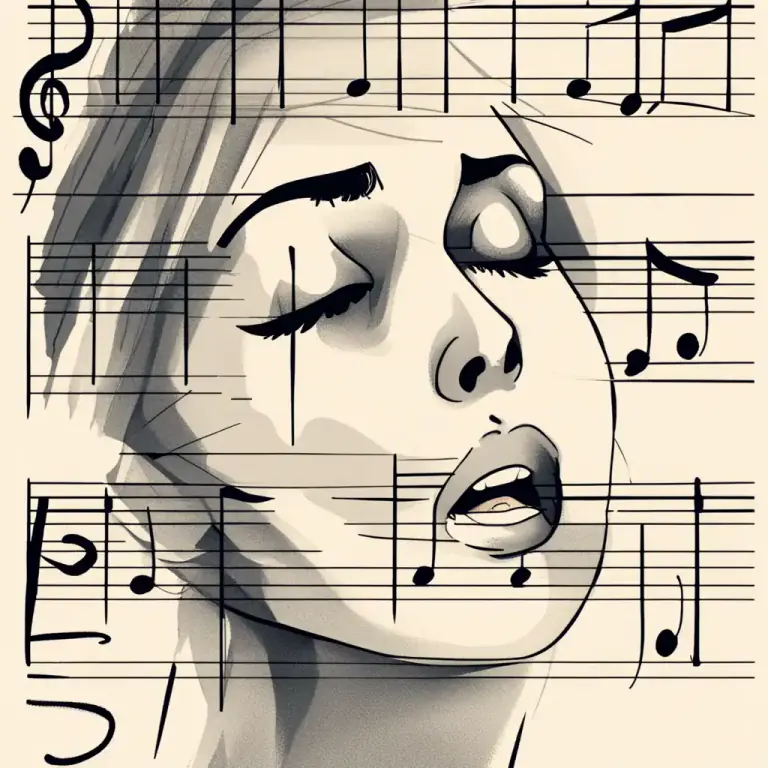 Visual representation of "glide" - a smooth transition from one note or tone to another