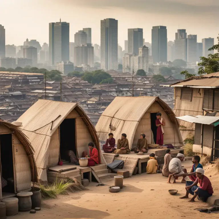 Visual representation of "primitive" - Not based on or conforming to what is generally done or believed.