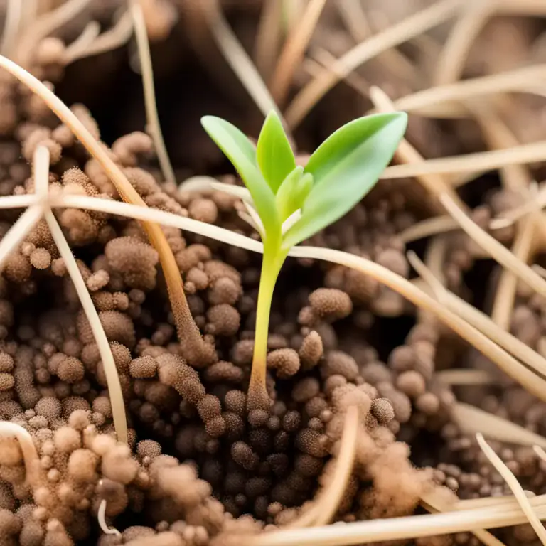 Visual representation of "rootless" - Having no root, specifically in plants.